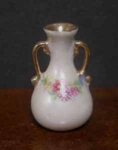 Porcelain Vase ~ Dollhouse Miniature ~ England ~ 1:12 scale ~ Marked ~ Room Box - Picture 1 of 5