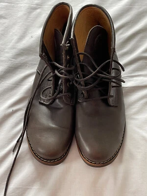 Botas ROOTS Canadá-10.5D-776-Cuero Marrón-Hechas en Canadá-Chukka de Combate Foto 1 de 4