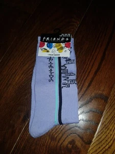 Friends The Tv Show Girls Socks Size UK 12.5 To 3.5 Purple - Picture 1 of 2