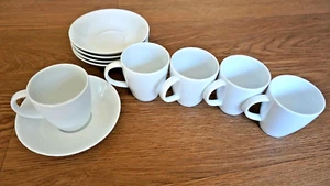 CRATE & BARREL ESPRESSO 3oz. CUP AND SAUCER SET OF 5 NEW - Picture 1 of 5