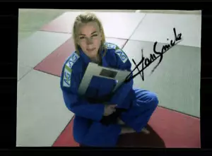 Charline Van Snick Foto Original Signiert Judo + A 219681 - Bild 1 von 2