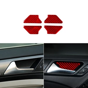 Interior Car Door bowl Red Carbon Fiber Sticker For VW golf6 gti R MK6 2008-2012 - Picture 1 of 14