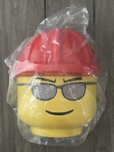 Disguise Lego Construction Worker Child Halloween Mask - Brand New