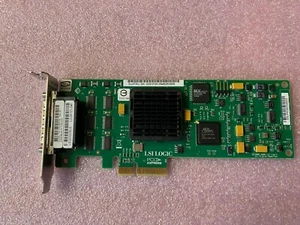 Sun 375-3357 LSI Logic LSI22320SLE PCI-E Dual SCSI Ultra320 Low Profile - Picture 1 of 3