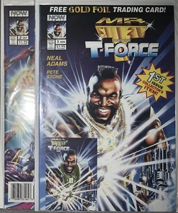 Mr. T & The T-Force, Ausgaben #1 & 2 (jetzt Comics, 1993) POLYBEUTEL mit Karten - Bild 1 von 3