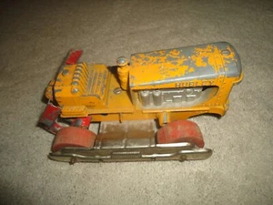 Vintage 1950s Hubley Diesel 1050s Die Cast Metal Toy Crawler Bulldozer Yellow - Picture 1 of 4
