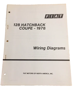 Fiat 128 1978 diagramas de cableado esquemas OEM taller servicio reparación manual guía aire acondicionado Foto 1 de 4