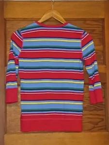 CHAPS LONG SLEEVE STRIPED TOP T-SHIRT GIRLS SIZE XL/16 (#1778) - Picture 1 of 3