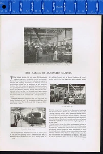 The Making of Axminster Carpets- Kidderminsterf  - 1895 History Article - Picture 1 of 1