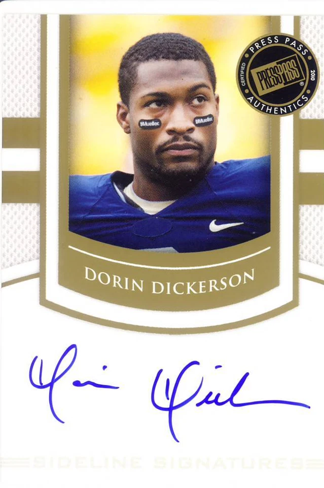 dorin dickerson rookie rc draft auto autograph pittsburgh pitt panthers college - Image 1 of 1