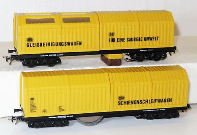 LUX-MODELLBAU LUX H0 9630 Gleisstaubsauger + Schienen- & Oberleitungsschleifwagen AC NEU + OVP