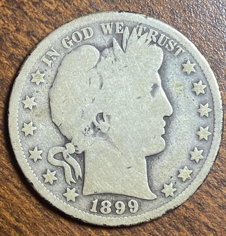 1899 S Barber Half Dollar Silver Good K768 Cover