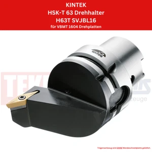 1 x Soporte giratorio KINTEK HSK-T 63 H63TSVJBL16 para placas giratorias VBMT 1604 - Imagen 1 de 2