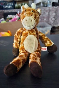 Aurora 12" Shaggy Bean Bag Giraffe Plush Soft and Cuddly - Picture 1 of 5