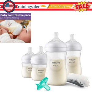 NEW Baby Bottle w/ Natural Response Nipple Newborn Gift Set Toddler Infants - Picture 1 of 6