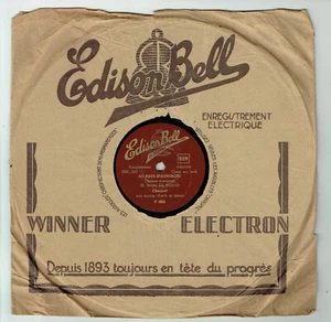 78RPM 25cm Chaumel Disco Con Los Bomberos -en Países D'Auvergne - Edison Bell - Imagen 1 de 3