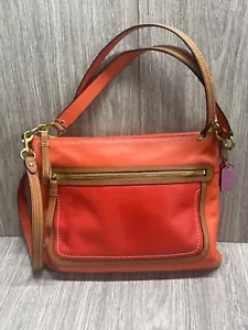 Bolso de Mano Coach Poppy Cuero Bloques de Color Perri Hippie Vermillion 22432 - Imagen 1 de 24
