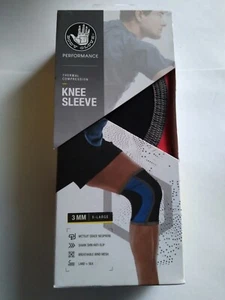 Body Glove Performance Thermal Compression Knee Sleeve 3mm XL Black Red - Picture 1 of 5