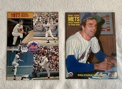 1977 NEW YORK METS BASEBALL PROGRAM and 1977 YEARBOOK Original - Image 1 of 4