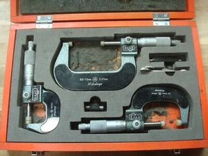 Mitutoyo Outside Caliper Set M810-75 0mm - 75mm 193-102 193-103 193-101 - Picture 1 of 9
