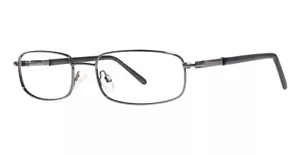 MODERN OPTICAL JAZZ UNISEX METAL EYEGLASSES 56-18-150 GUNMETAL WITH SOFT CASE - Picture 1 of 1