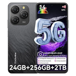 Blackview SHARK 9 5G Smartphone 24GB+256GB 6.67" Android 14 NFC 50MP Unlocked - Picture 1 of 13