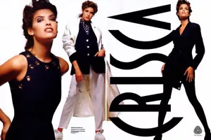 1992 Crisca Shana Zadrick Stephanie Seymour fashion 2-page MAGAZINE AD - Picture 1 of 1