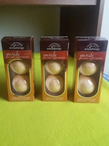 VILLAGE NATURALS BATH BOMB MELTS 2 COUNT TEA TREE & SWEET ORANGE PURIFY (3 PACK) - Picture 1 of 7