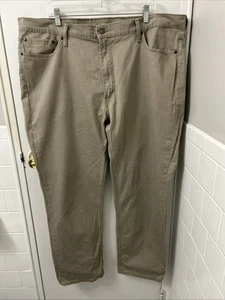 Pantalones de mezclilla Levis 541 para hombre 42x32 beige caqui blanco lengüeta atléticos calce cónico - Imagen 1 de 11