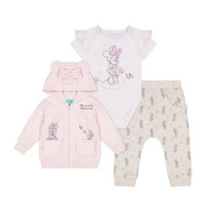 Character Baby 3-Piece Soft Jacket Jogger Bodysuit Set Girls Size 24 Months Nwt - Picture 1 of 5