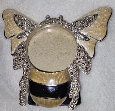 Marco de fotos de abejorro con detalles de diamantes de imitación con forma de abeja 4,5" x 3,5" Foto 1 de 3