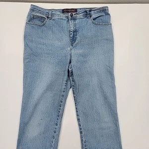 Gloria Vanderbilt Jeans Womens Size 14 Petite 14P Blue Denim Tapered Leg - Picture 1 of 9