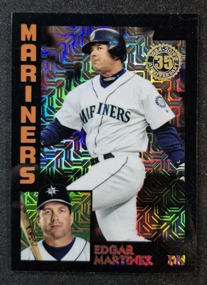 2019 Topps Update 35th Mojo Refractor Black #T84U-37 Edgar Martinez /199 HOF - Image 1 of 2