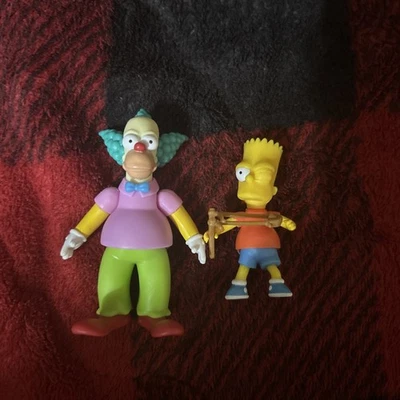 20th Century Fox Jakks Pacific The Simpsons - Krusty and Bart 2.5” Inch Figure - Image 1 of 2