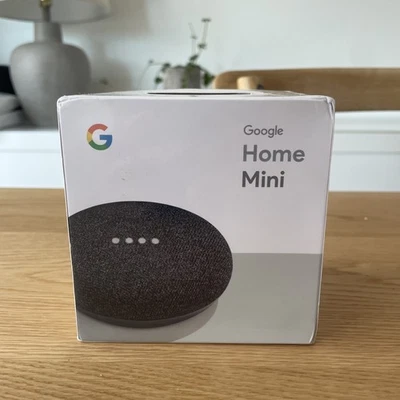Google Home Mini Primera Generación - Carbón - Totalmente Nuevo en Caja Sellada Foto 1 de 4