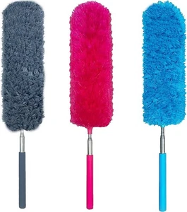 3 PCS 15.7 to 35.5 Inch Extendable Telescoping Microfiber Duster Bendable Bru... - Picture 1 of 8