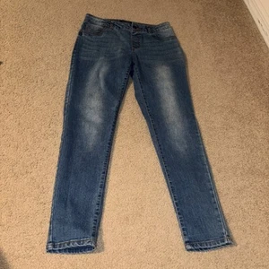Arizona Girls Denim Jeggings Size 16 regular, traditional wash adjustable waist - Picture 1 of 15