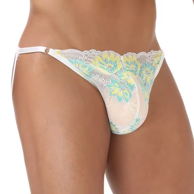 Perizoma uomo jockstrap sexy perizoma intimo trasparente mutandine regolabili - Immagine 1 di 4