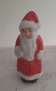 Antigua Figura de Papá Noel del Viejo Mundo Bisque Miniatura Vintage Navidad 3"h JAPÓN - Imagen 1 de 8