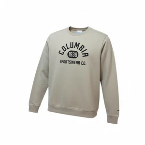 Sudadera Columbia Trek Crew Dark Stone College Life gráfica para hombre - grande nueva sin etiquetas - Imagen 1 de 10