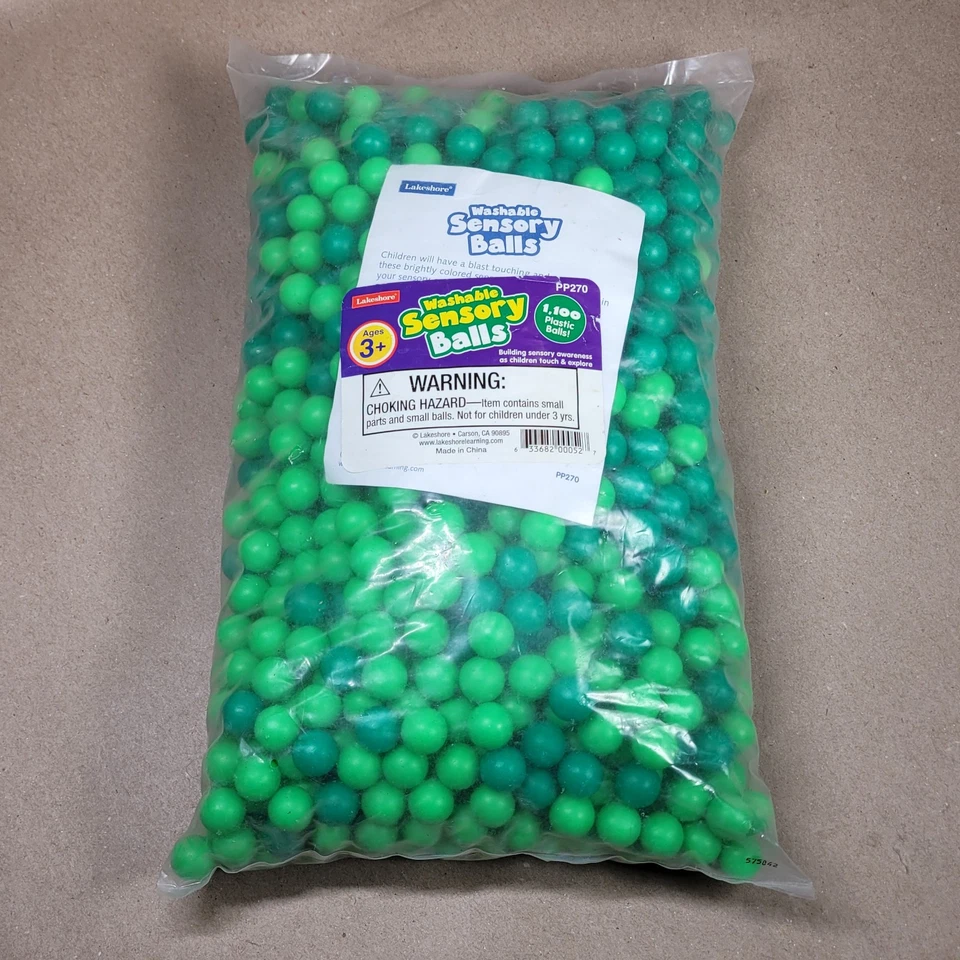 Новые моющиеся сенсорные шарики Lakeshore зеленые 1100 штук  - Изображение 1 из 3