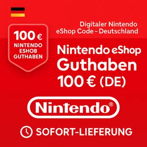 Nintendo eShop Guthaben 100 € (DE) 🇩🇪 | Digitaler Code sofort per E-Mail ⏱️ - Bild 1 von 1