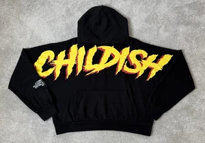 Childish “flame” Hoodie TGF Oversized Baggy Embroidered Size XS extra Small RARE - Picture 1 of 13