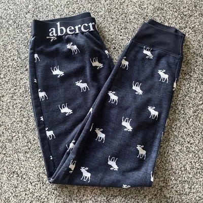 Abercrmobie Kids Sleep pajama Lounge pants 13/14 soft new tag moose Grey Gray - Image 1 of 4