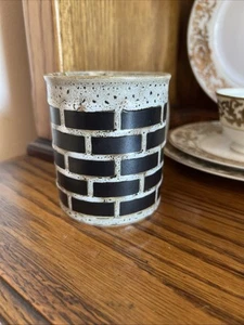 Tazza in gres modello mattoni 8 oz rara - Foto 1 di 14