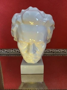 1935 Ferdinand Optiz weiße Porzellan Büste von Ludwig van Beethoven Österreich signiert - Bild 1 von 10