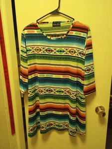 Southern Charm Southwest Indian Navaho Shirt Size Large Ladies - Picture 1 of 11