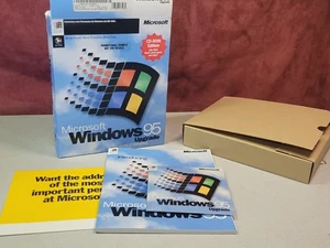 Microsoft Windows 95 Upgrade CD-ROM – Sealed Disc, New Open Box – All Paperwork - Picture 1 of 6