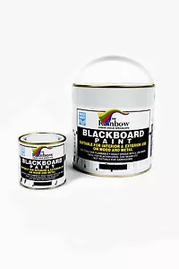 RAINBOW CHALK CHALKBOARD BLACKBOARD PAINT  1 LITRE, 2.5 LITRE  25 LITRE BLACK  - Picture 1 of 2