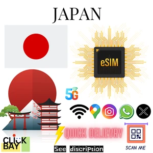 [eSIM] Japan Travel e-SIM Données 4G/5G haute vitesse pendant 30 jours (données uniquement) - Photo 1 sur 7